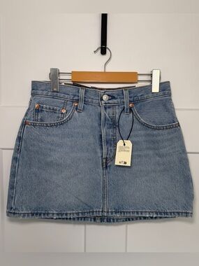 Levi's Light Blue Denim Icon Skirt